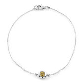 Yellow Zircon Silver Bracelet