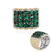 Zambian Emerald Silver Ring (Gems en Vogue)