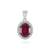 Madagascar Ruby Silver Pendant