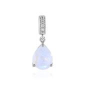 Rainbow Moonstone Silver Pendant