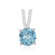 Swiss Blue Topaz Silver Pendant