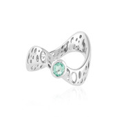 Russian Emerald Silver Ring (MONOSONO COLLECTION)