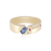 9K Ceylon Blue Sapphire Gold Ring (Adela Gold)