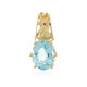 9K Santa Maria Aquamarine Gold Pendant (CUSTODANA)