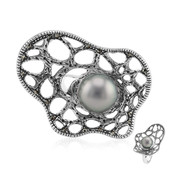 Tahitian Pearl Silver Ring (Annette classic)