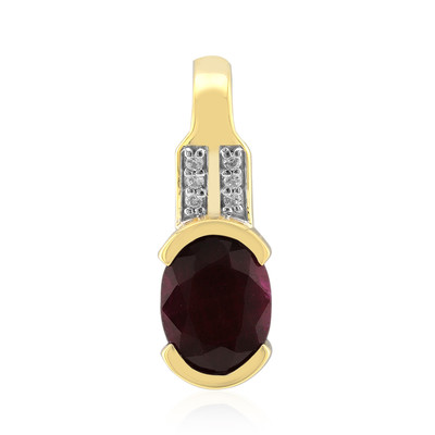 9K Burmese Ruby Gold Pendant