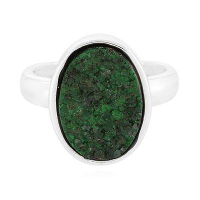 Uvarovite Silver Ring