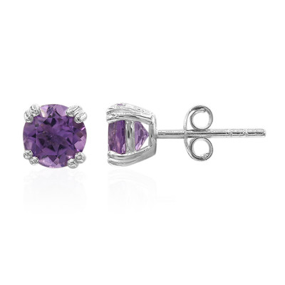 Amethyst Silver Earrings