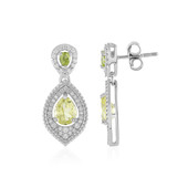 Lemon Quartz Silver Earrings