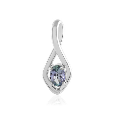 Unheated Tanzanite Silver Pendant