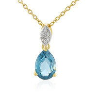 London Blue Topaz Silver Necklace