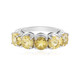 Yellow Beryl Silver Ring