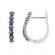 Zambian Amethyst Silver Earrings