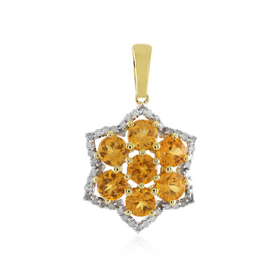 9K Spessartite Gold Pendant