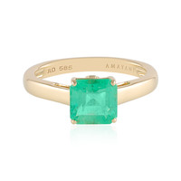 14K Russian Emerald Gold Ring (AMAYANI)