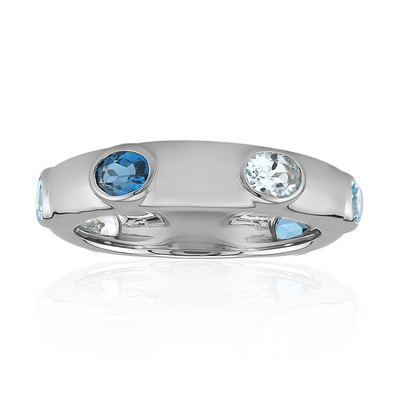 London Blue Topaz Silver Ring