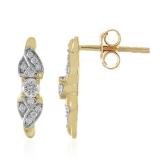 14K Flawless (F) Diamond Gold Earrings (LUCENT DIAMONDS)