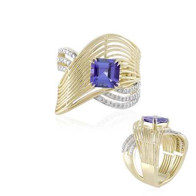 9K AAA Tanzanite Gold Ring (Ornaments by de Melo)