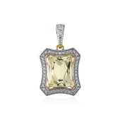 9K Canary Kunzite Gold Pendant