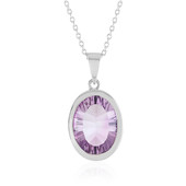 Rose de France Amethyst Silver Necklace