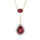 Madagascar Ruby Silver Necklace