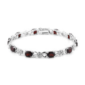 Garnet Silver Bracelet