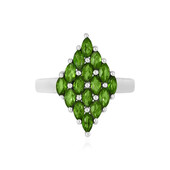 Russian Diopside Silver Ring