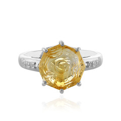 Citrine Silver Ring