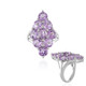 Rose de France Amethyst Silver Ring