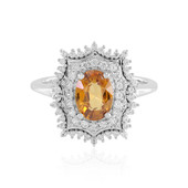 Mandarin Zircon Silver Ring