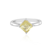 Yellow Fluorite Silver Ring