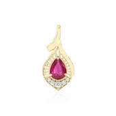 9K Bemainty Ruby Gold Pendant