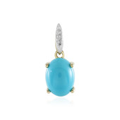 9K Sleeping Beauty Turquoise Gold Pendant