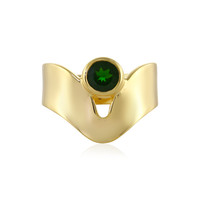 Russian Diopside Silver Ring