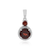 Mozambique Garnet Silver Pendant