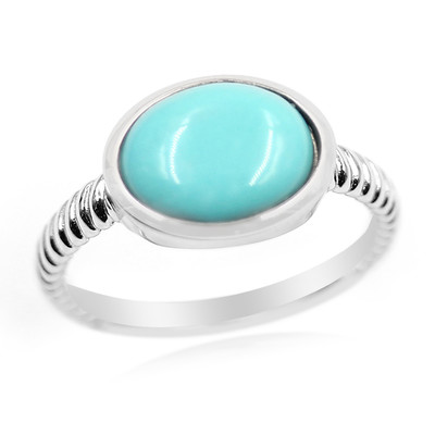 Campitos Turquoise Silver Ring (Anne Bever)