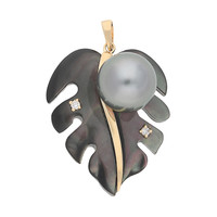 9K Mother of Pearl Gold Pendant