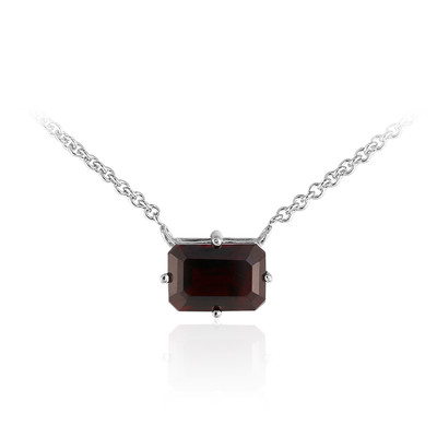 Mozambique Garnet Silver Necklace