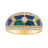 14K Lightning Ridge Black Opal Gold Ring (CIRARI)