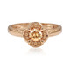 14K SI1 Argyle Rose De France Diamond Gold Ring (Annette)