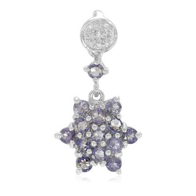 Madagascar Iolite Silver Pendant