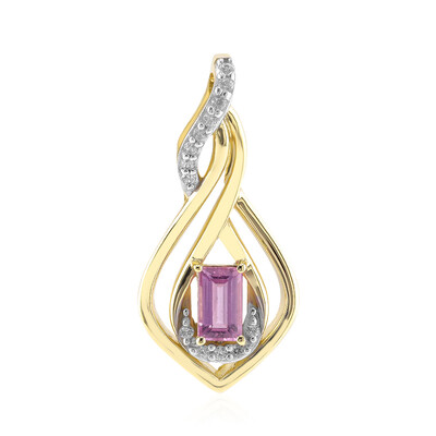 9K Madagascar Pink Sapphire Gold Pendant (Rifkind 1894 Collection)