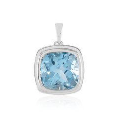 Sky Blue Topaz Silver Pendant