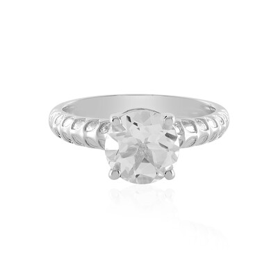 White Topaz Silver Ring