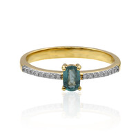 18K Grandidierite Gold Ring (AMAYANI)