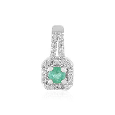 Colombian Emerald Silver Pendant