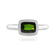 Russian Diopside Silver Ring