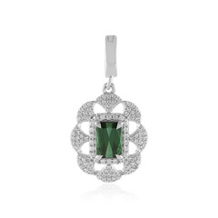 Benedito Green Tourmaline Silver Pendant