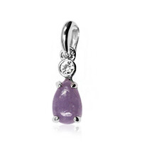 Lepidolite Silver Pendant