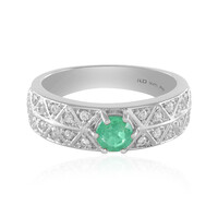 Ethiopian Emerald Silver Ring